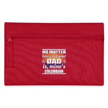 no matter cool dad father poison Colombia png - Pencil Case - red - Front