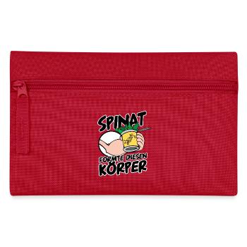 Spinat Body-Building Ecdysteron Körper Fitness - Federtasche - Rot - Vorne