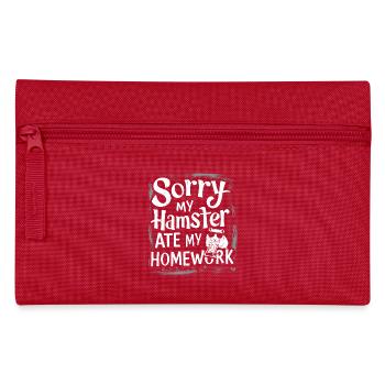 Humorous design for hamster lovers - Pencil Case - red - Front