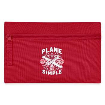 Plane and Simple - Pencil Case - red - Front