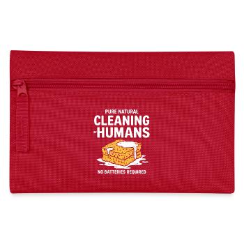 Design für natürliche Reinigungsprofis - Federtasche - Rot - Vorne