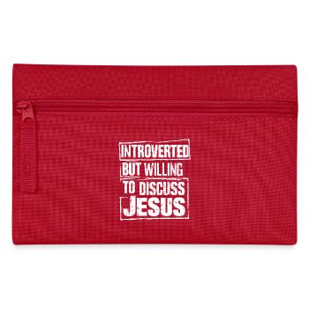 Faith for introverts - Pencil Case - red - Front