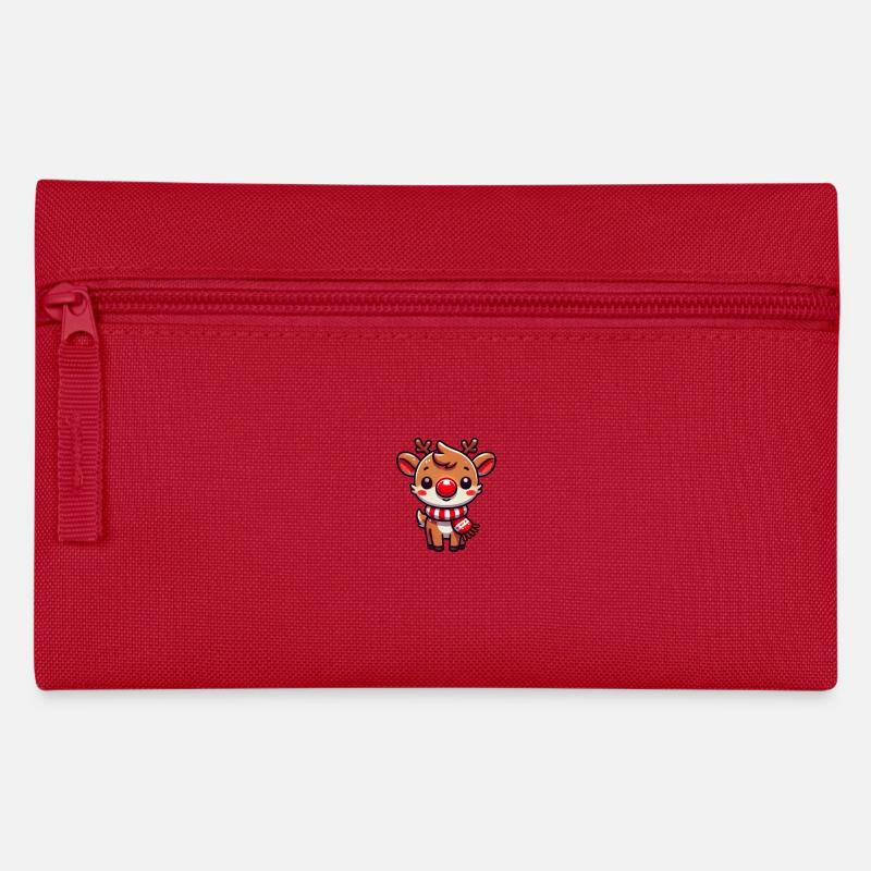 Renne mignon - Trousse - rouge