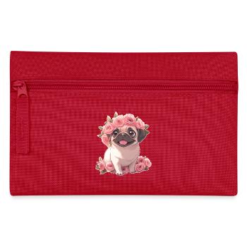 Mops - Federtasche - Rot - Vorne