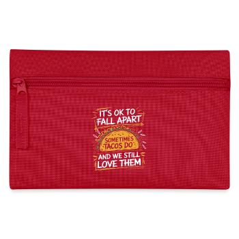 Loving message with taco humor - Pencil Case - red - Front