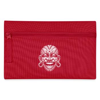 Maske - Federtasche - Rot - Vorne
