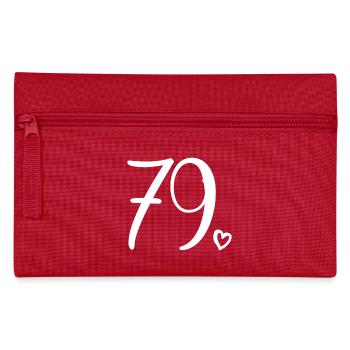 Süße Nummer 79, 79 Jahre alt, Geschenk zum 79. Geburtstag - Federtasche - Rot - Vorne