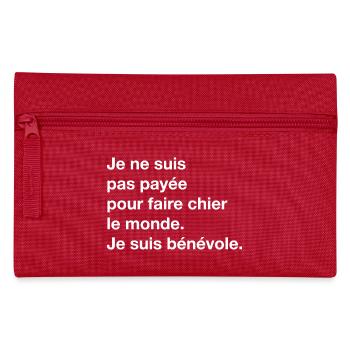 cadeau citation humoristique original drole phrase - Trousse - rouge - Devant