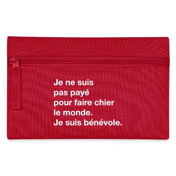 cadeau citation humoristique original drole phrase - Trousse - rouge - Devant