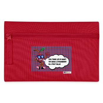 Strawberry joke on funny fruit salad - Pencil Case - red - Front
