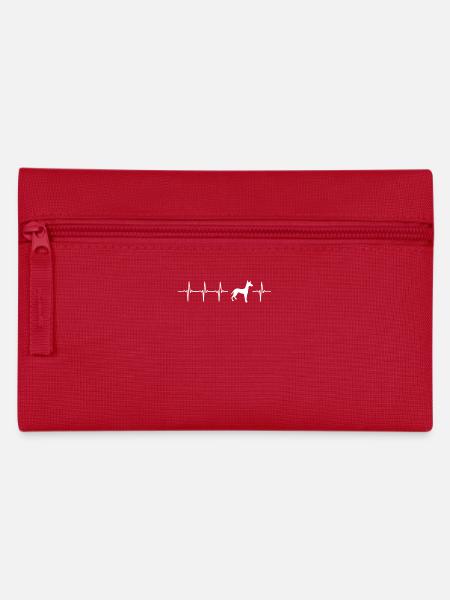 Original Podenco Canario Geschenk-Idee - Federtasche - Rot