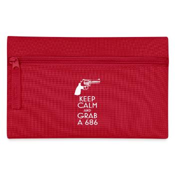 Keep Calm and Grab a 686 revolver t-shirt - Pencil Case - red - Front