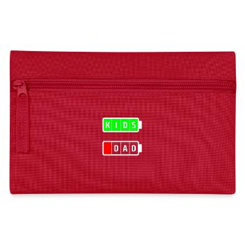 dad kids white - Federtasche - Rot - Vorne