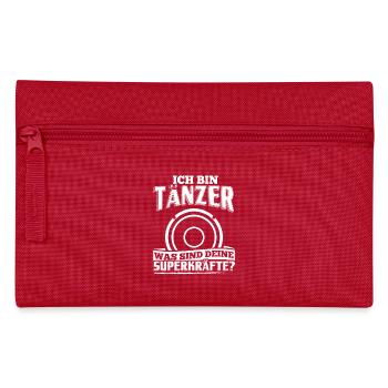 Lustiges Tanzen Tanz Tänzer Shirt Ich Bin Tänzer - Federtasche - Rot - Vorne