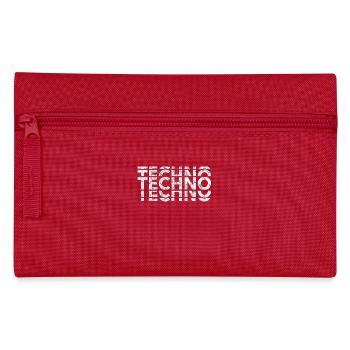 Techno Music Bass Shirt - Pencil Case - red - Front