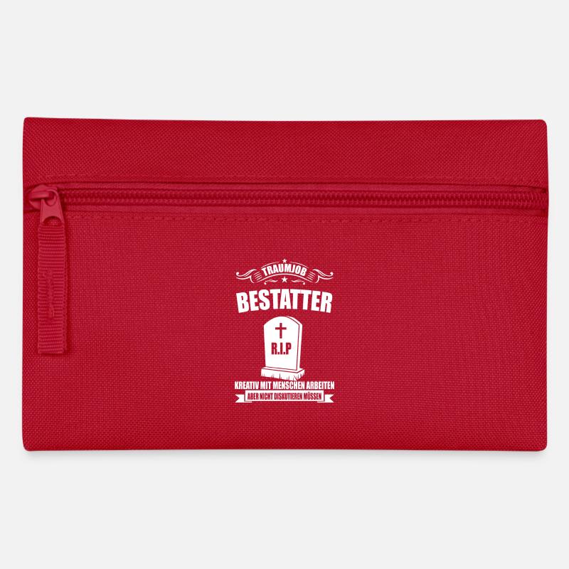 Traumjob Bestatter - Federtasche - Rot