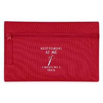 Zauberei - Magie - Zauberstab - Magier - Geschenk - Federtasche - Rot - Vorne