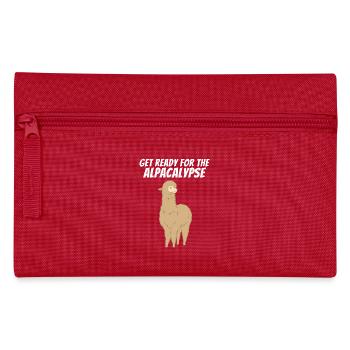 Ready for the Alpaca Alpaca Alpaca Cool - Pencil Case - red - Front