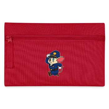 Polizei Maus Comic Polizist Kinder Baby Berufe - Federtasche - Rot - Vorne