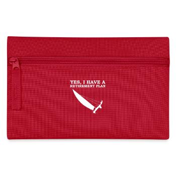 Retirement Plan: Catamaran Sailing - Pencil Case - red - Front