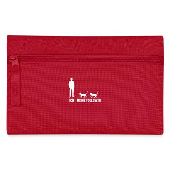 Ich und meine Follower Katze Mieze Kätzchen Katzen - Federtasche - Rot - Vorne