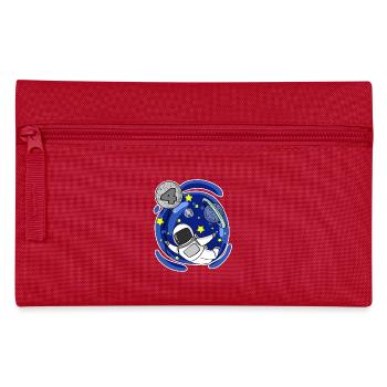 4 years old boy - 4 birthday - I am 4 - Pencil Case - red - Front