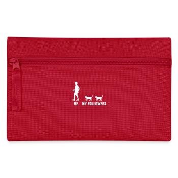 Me and my followers cat pussy kitten cats - Pencil Case - red - Front