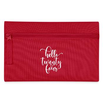 Hello Twenty Four Cute 24 Years Old Birthday - Pencil Case - red - Front