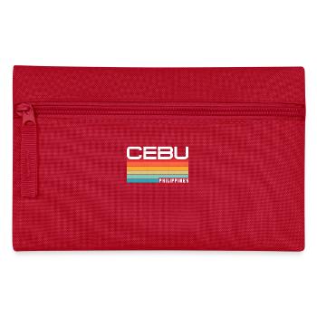 Vintage Urlaub Reise Cebu Philippinen Asien - Federtasche - Rot - Vorne