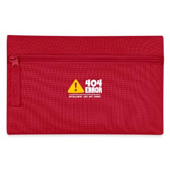 Computer- und Programmierer Geek. 404 Fehler - Federtasche - Rot - Vorne