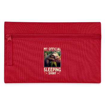 Faultier My Official Sleeping Shirt Pyjama Schlaf - Federtasche - Rot - Vorne