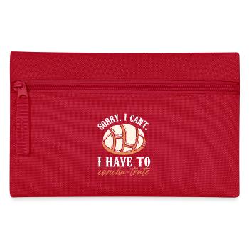 Sorry I Can't I Have To Concha-Trate Mexican Shell - Pencil Case - red - Front