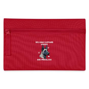Belgian Shepard Kisses are priceless Malinois - Pencil Case - red - Front