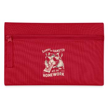 Lustiger Spruch für Hamsterfans - Federtasche - Rot - Vorne
