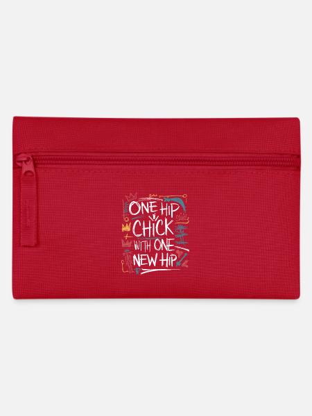 Cool und stark mit neuer Hüfte - Federtasche - Rot