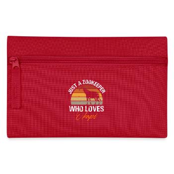 just a zookeeper who loves okapi Design for a - Pencil Case - red - Front
