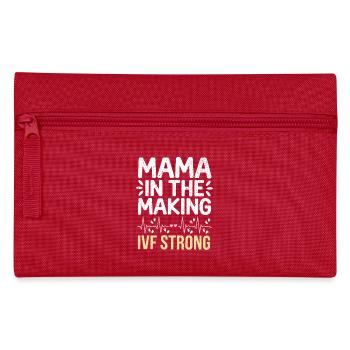 Une maman forte en devenir - Trousse - rouge - Devant