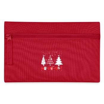 Hohoho Christmas Trees - Pencil Case - red - Front