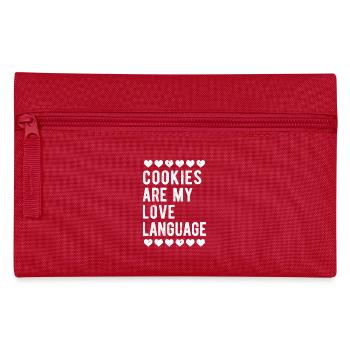 Cookie - Lustiger Keks, Lustiges Backen - Federtasche - Rot - Vorne