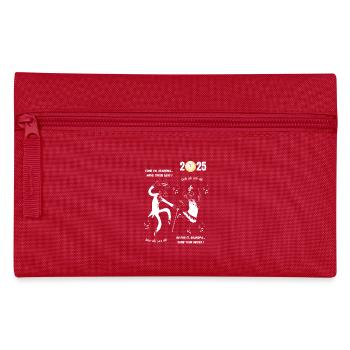 Come on, grandma, roll up, grandpa! New Year 2025 - Pencil Case - red - Front