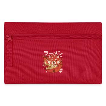 Kawaii Red Panda Ramen - Pencil Case - red - Front