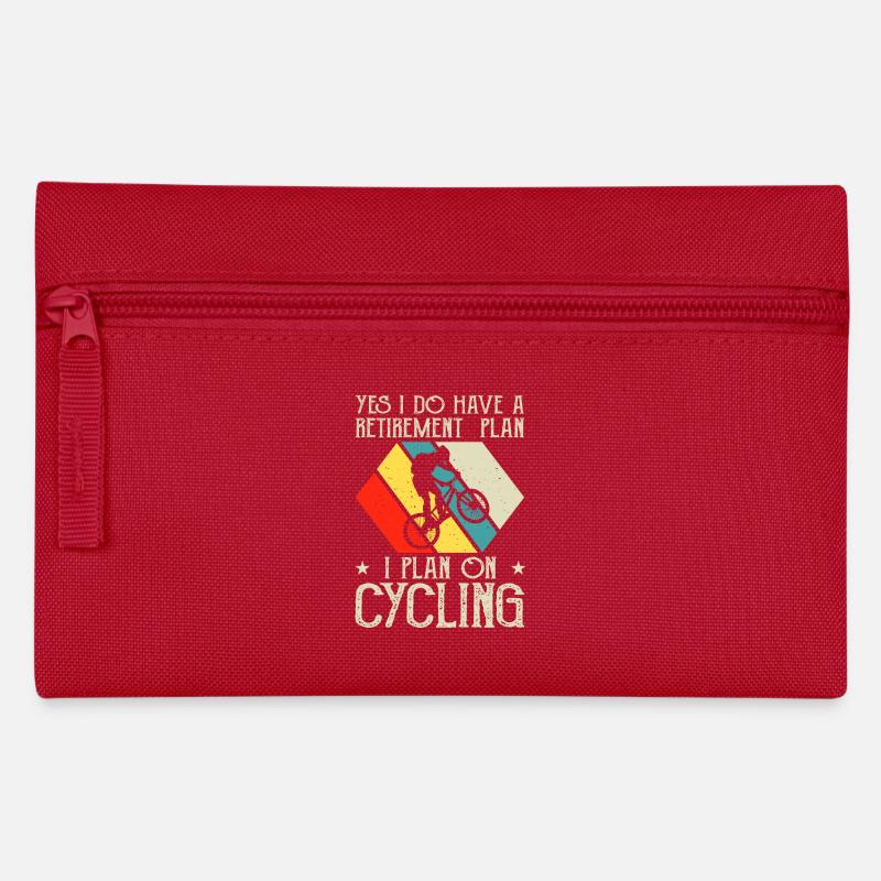 I Plan on cycling - Federtasche - Rot