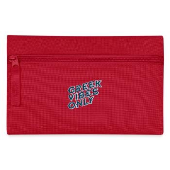 Greek Vibes Only Stylish Party Design - Pencil Case - red - Front