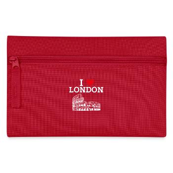 I Love London Colosseum Cool United Kingdom Heart - Federtasche - Rot - Vorne