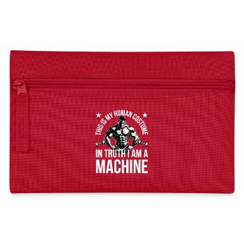 This is my human costume, I am a machine Geschenk - Federtasche - Rot - Vorne