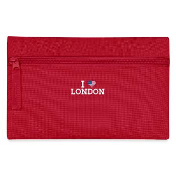 J’aime Londres États-Unis Drapeau Cool Paris France Lover Jeu de mots - Trousse - rouge - Devant