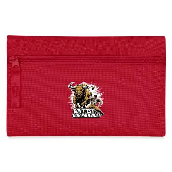 A BULL TOTALLY WRECKING A MATADOR - Pencil Case - red - Front