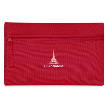 Eiffel Tower Lover Thailand I Love Bangkok Flag - Pencil Case - red - Front