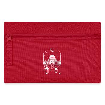 Moschee mit Halbmond - Federtasche - Rot - Vorne