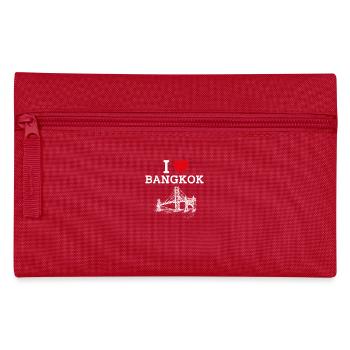 Thailand I Love Bangkok Golden Gate Bridge Flagge - Federtasche - Rot - Vorne
